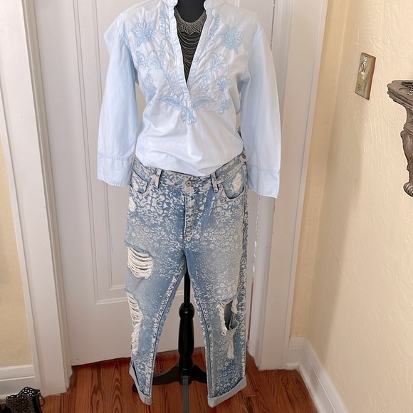 Tularosa NWOT Taylor Boyfriend Jean‎ In Venice. Faded Gorgeous Quality size 27 - Picture 2 of 8